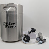 Keg 5lt con dispensador flexible + 3 cartuchos de CO2 | Guten Keg-to-Go Flexible